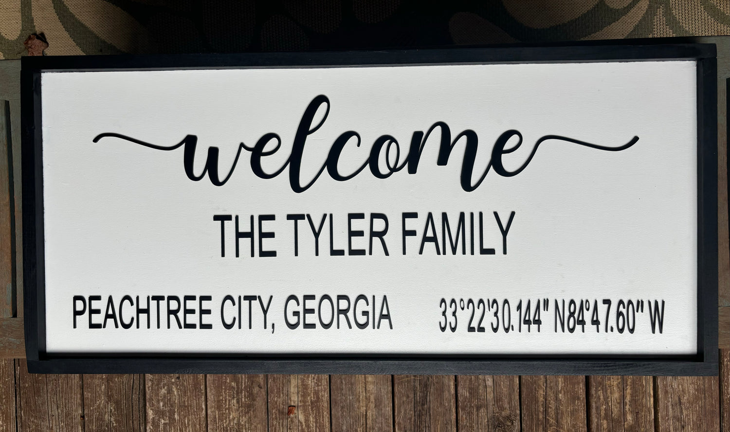 Personalized Welcome Sign