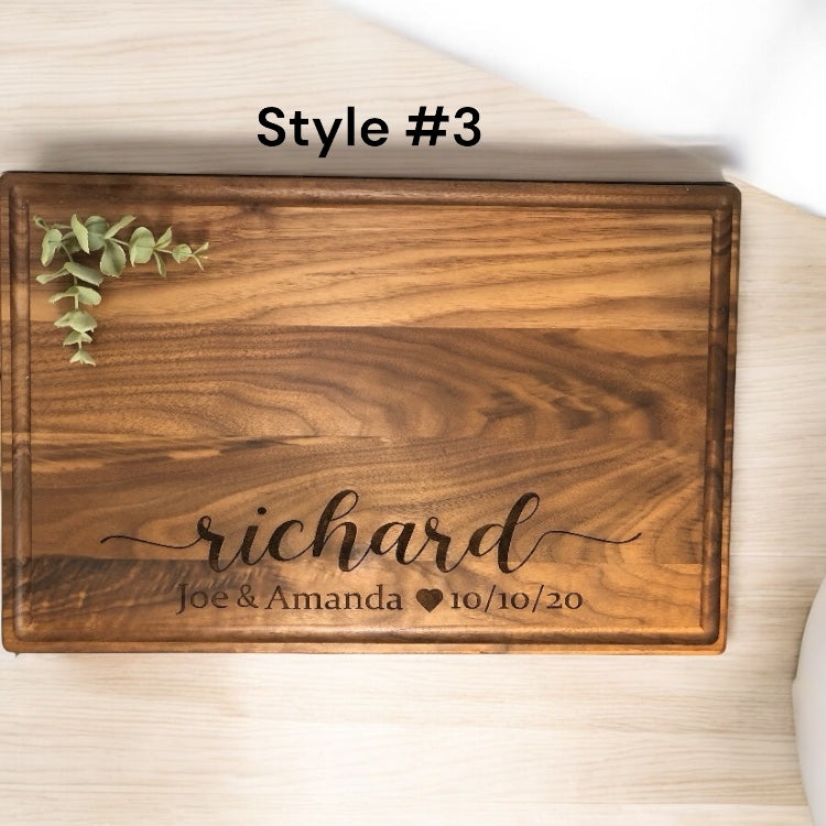 Personalized Walnut cutting boards